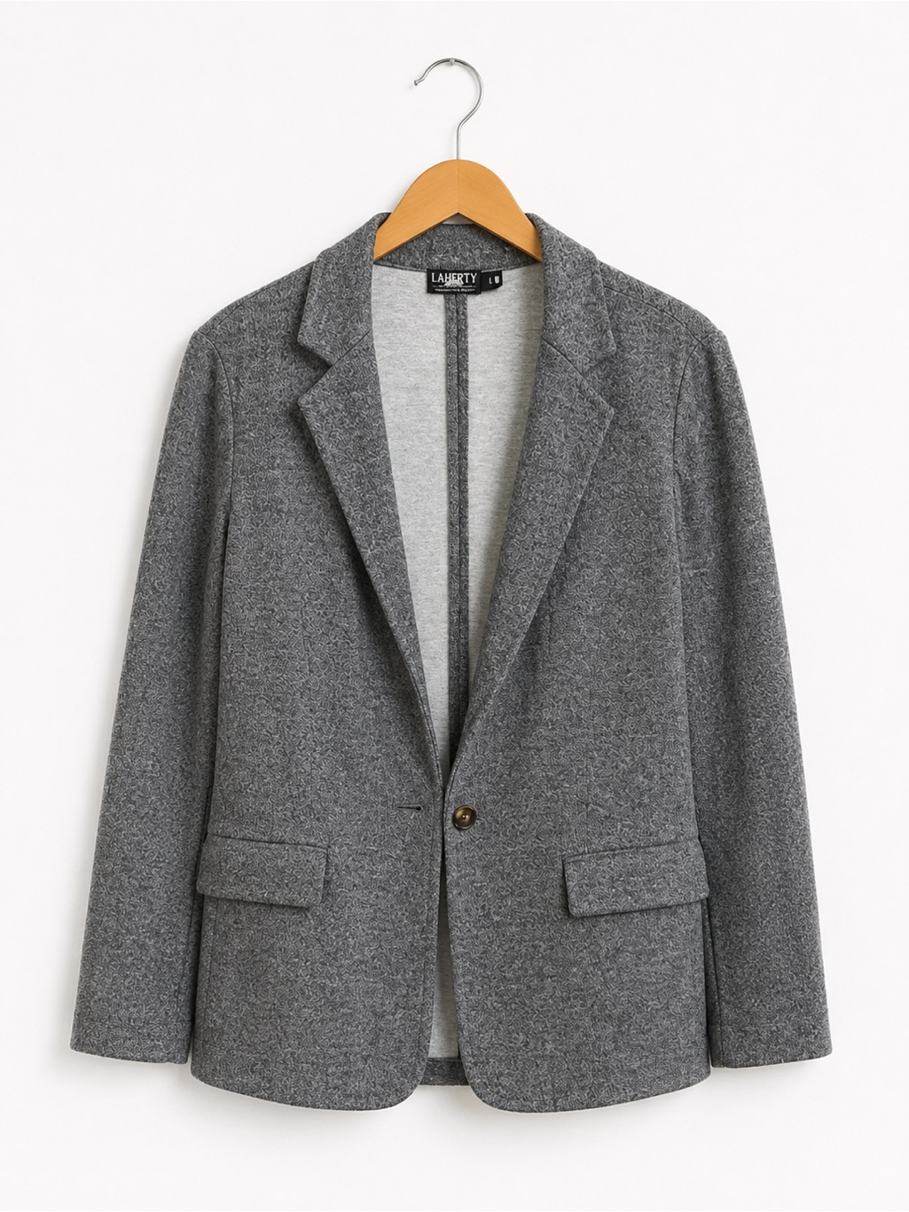Women’s Dream Flannel Blazer In Mountain Charcoal Gray S